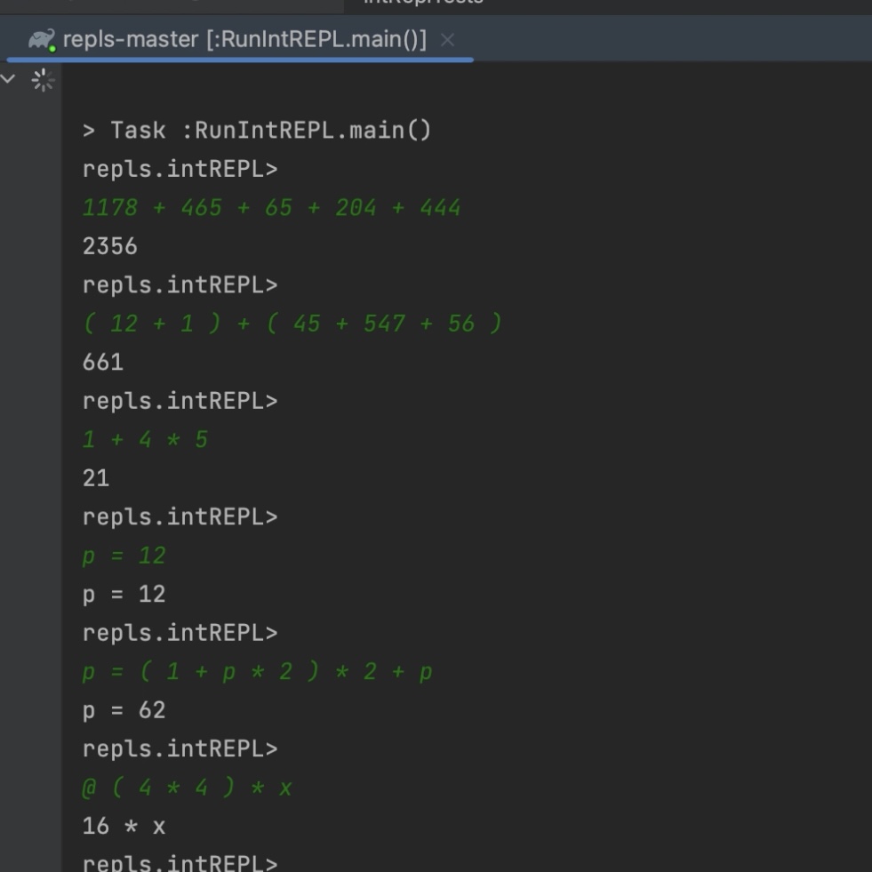 MultiREPL calculator