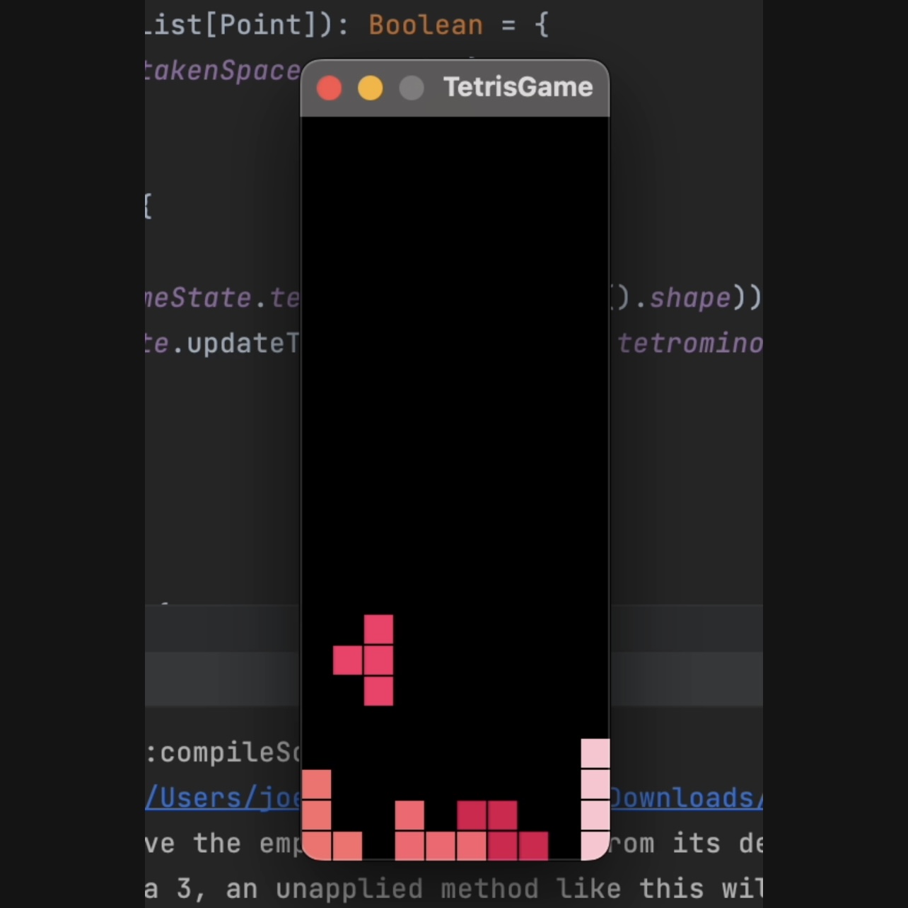 Tetris gameplay
